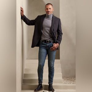 Banana Republic Mens Slim Fit Legacy Jean, 32W/34L